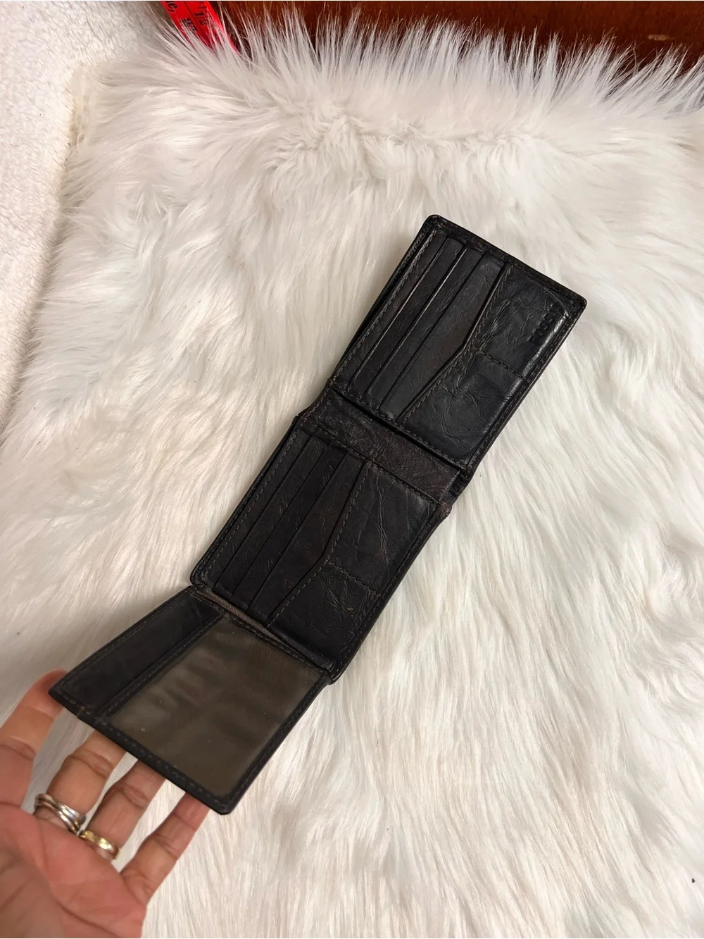 Fossil Men's brown Leather Bifold Wallet